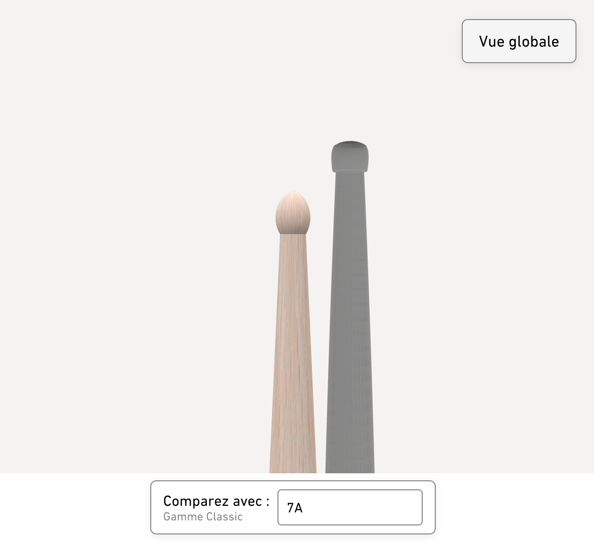 Baguettes batterie françaises custom personnalisables