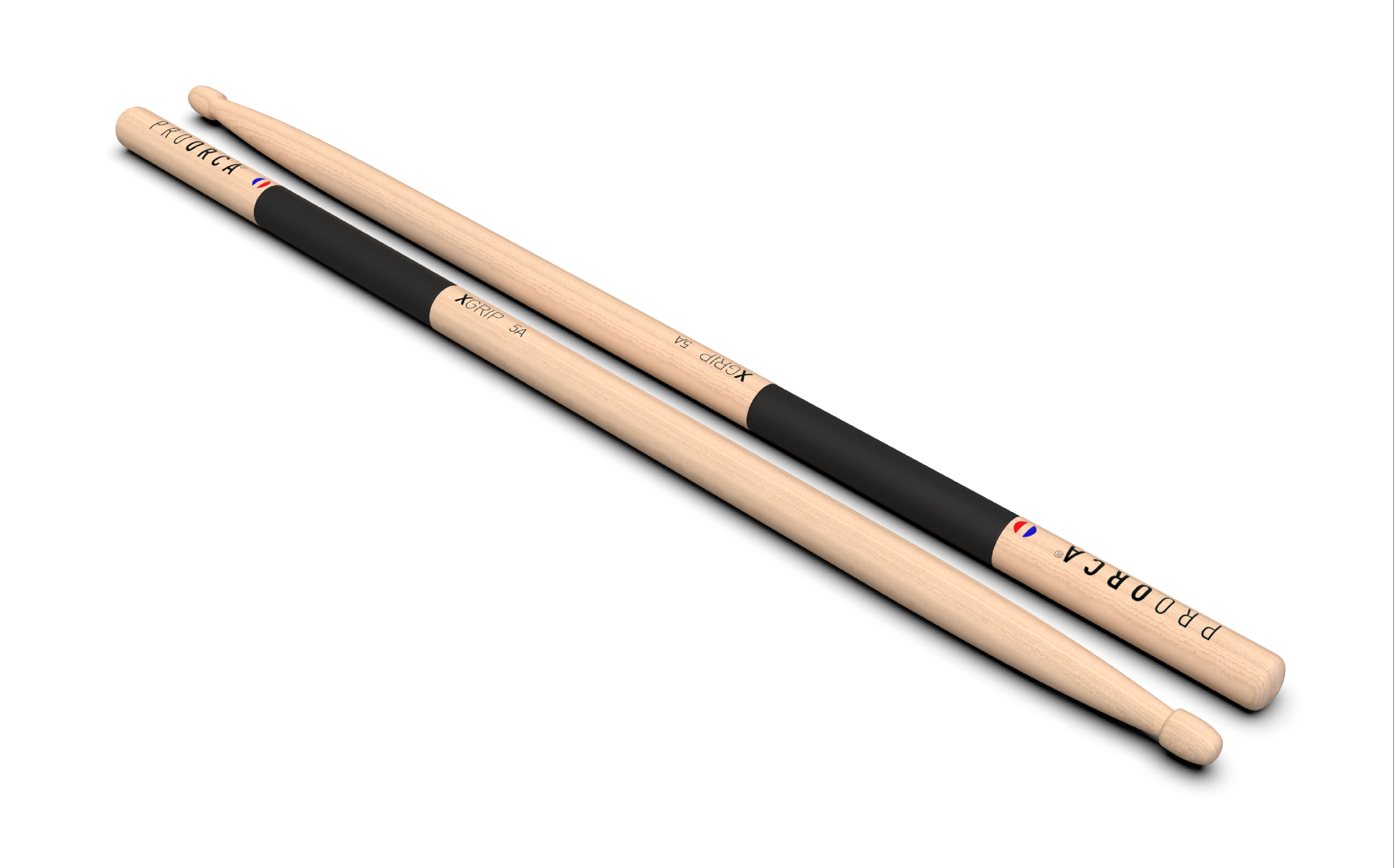 Baguettes de batterie françaises XGrip 5A ProOrca 2