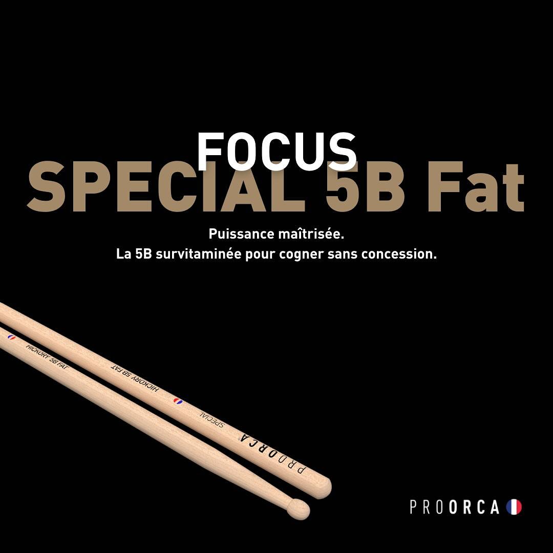 Special 5B Fat - Baguettes de batterie hickory