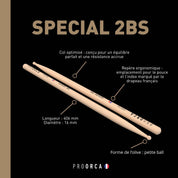 Special 2BS - hickory drumsticks