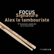 Signature Alex Le Tambouriste - Baguettes de batterie hickory