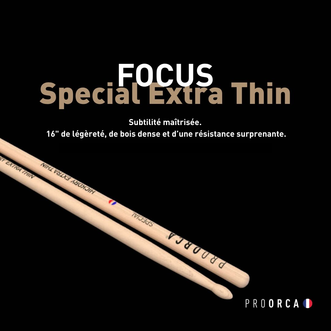Special Extra Thin - Baguettes de batterie hickory