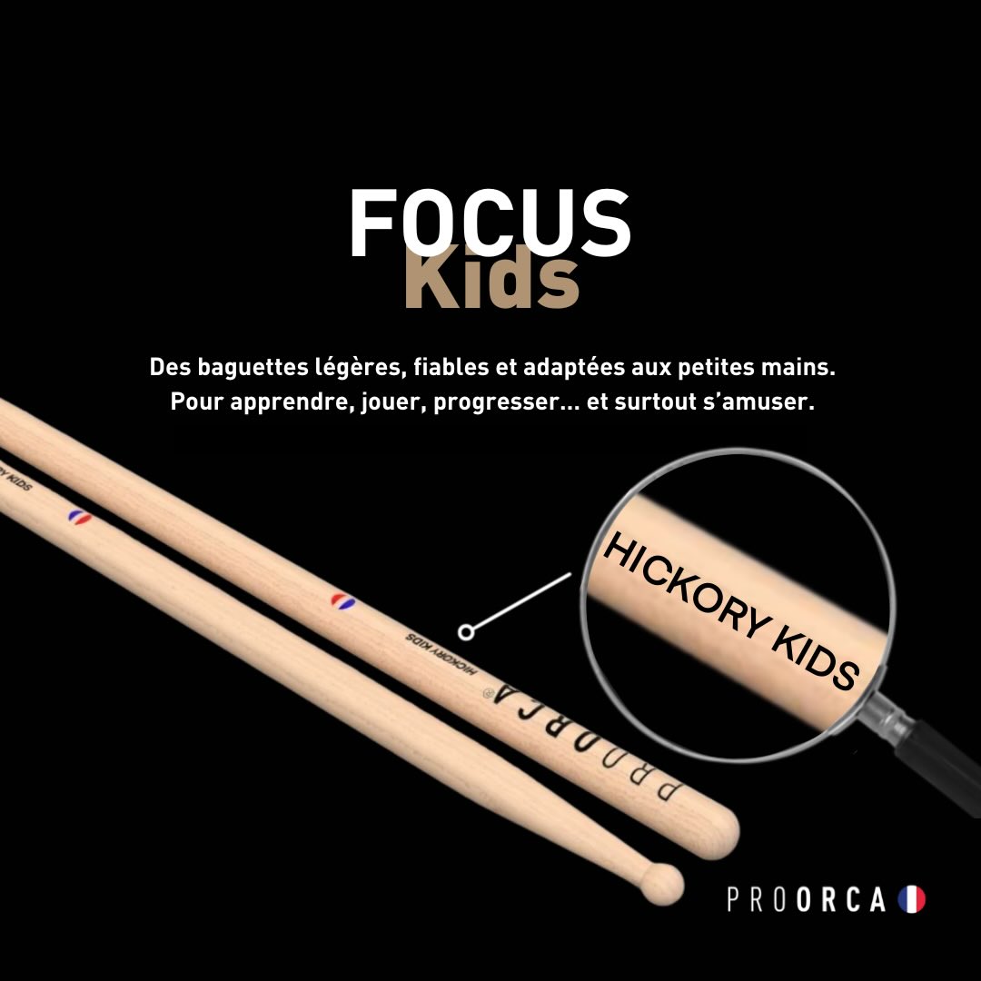 Caractéristiques des baguettes de batterie pour enfants de 3 à 6 ans