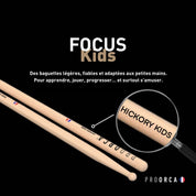 Caractéristiques des baguettes de batterie pour enfants de 3 à 6 ans