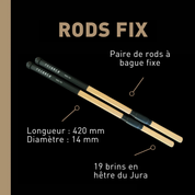 Rods Fix - Fagots en hêtre français