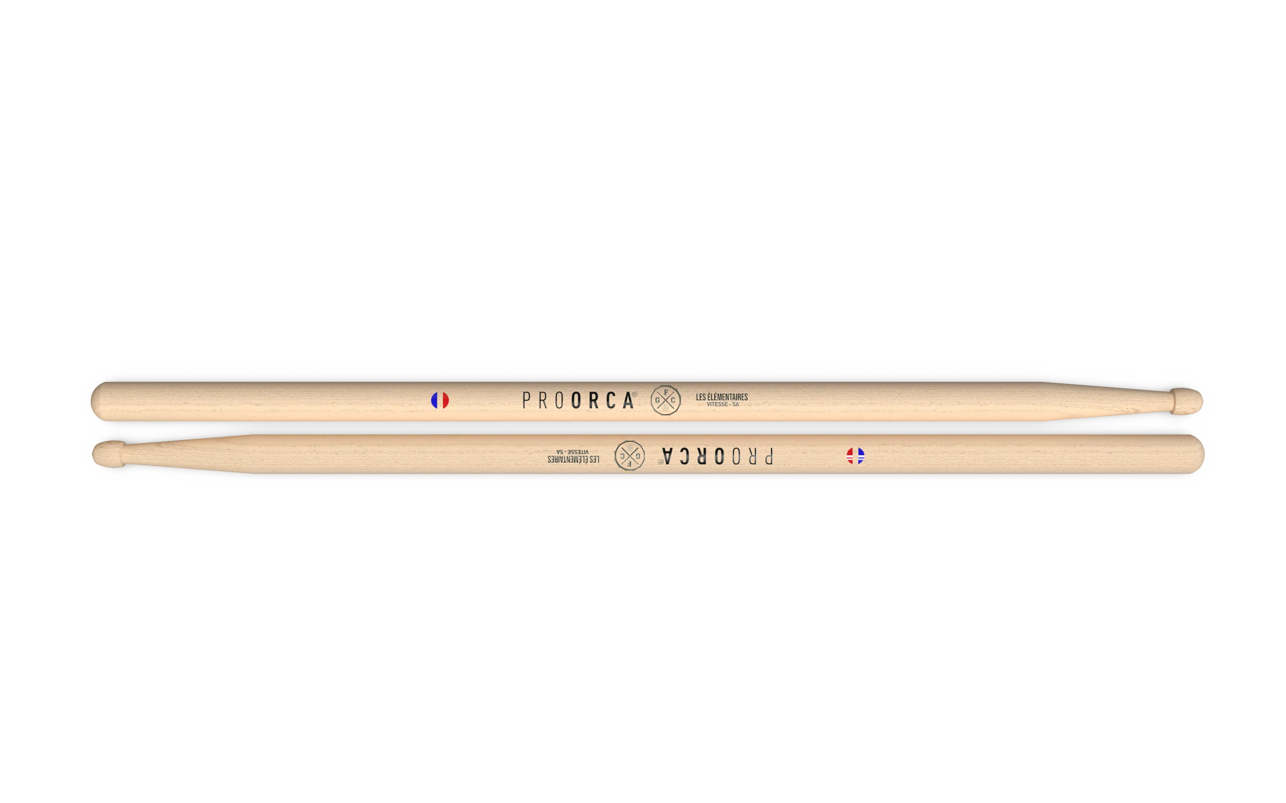 Signature 5A French Grip Channel x ProOrca - drumsticks