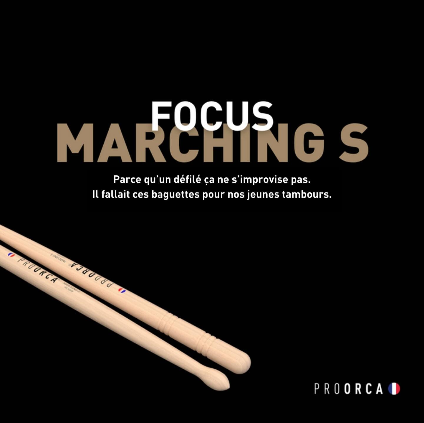 Marching S - baguettes de tambour hickory pour enfants