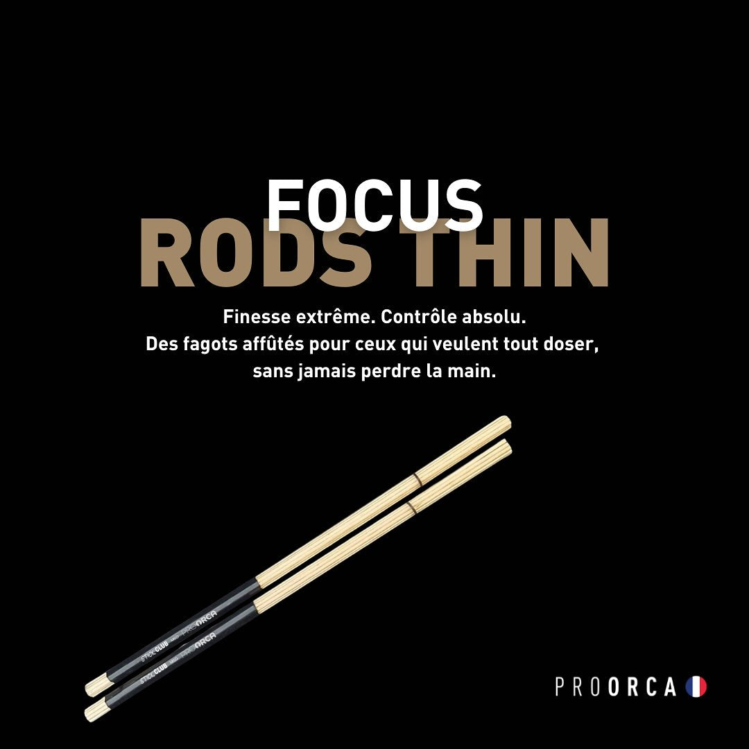 Thin Rods - hickory drumsticks
