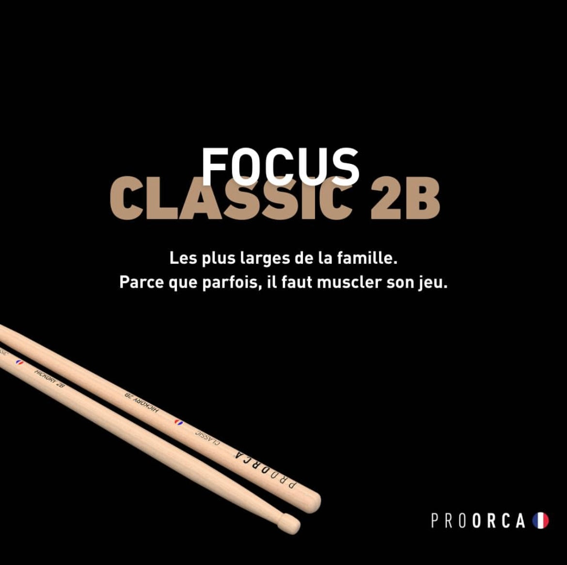 Classic 2B - hickory drumsticks
