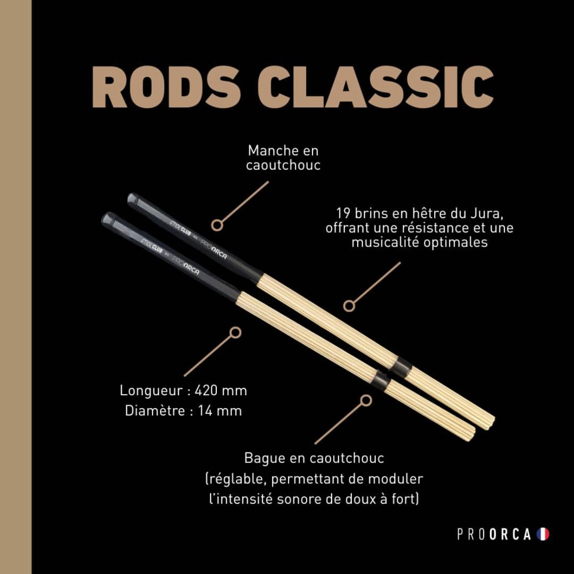 Rods Classic - Fagots en hêtre français