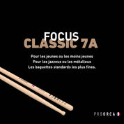 Classic 7A - hickory drumsticks