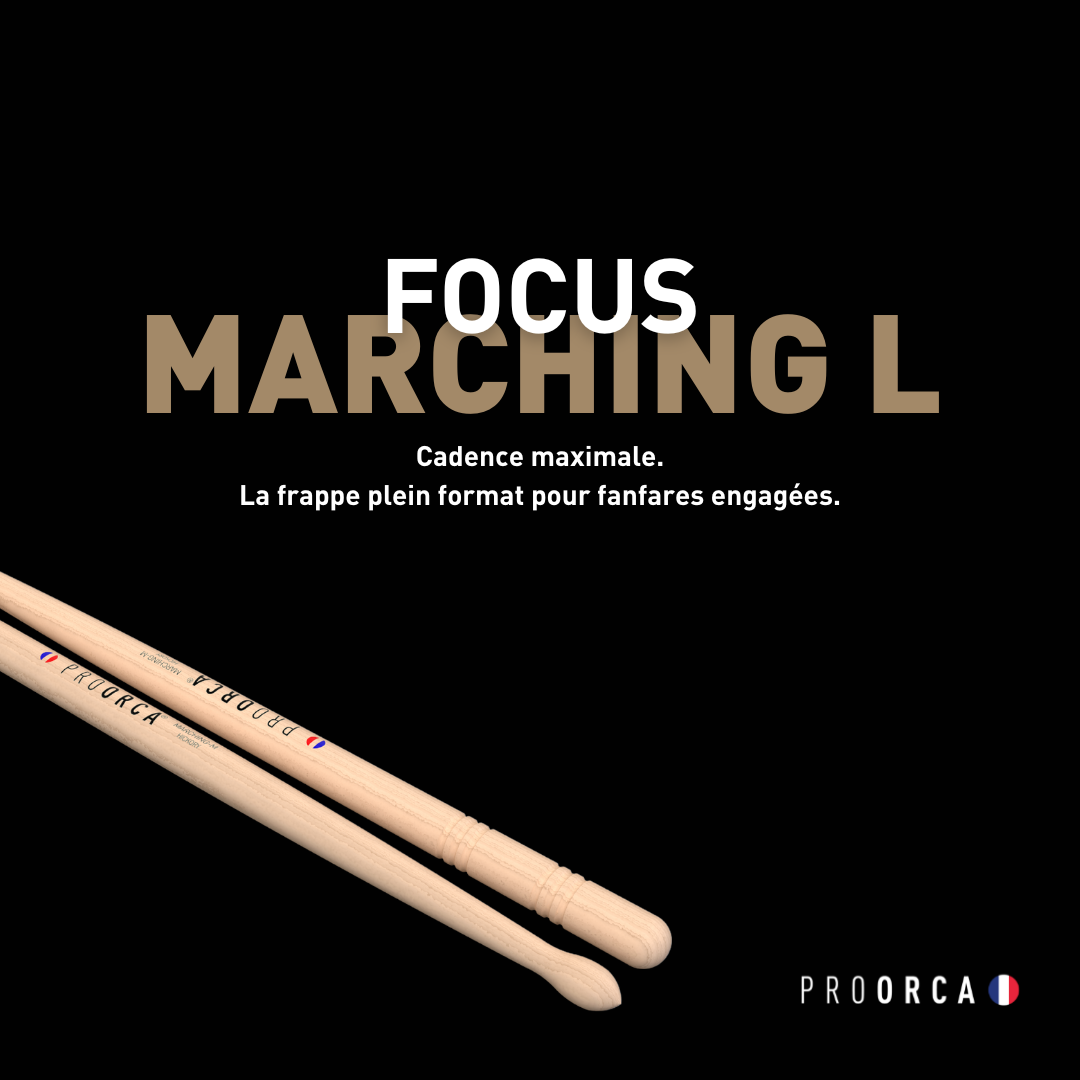 Marching L - hickory drumsticks