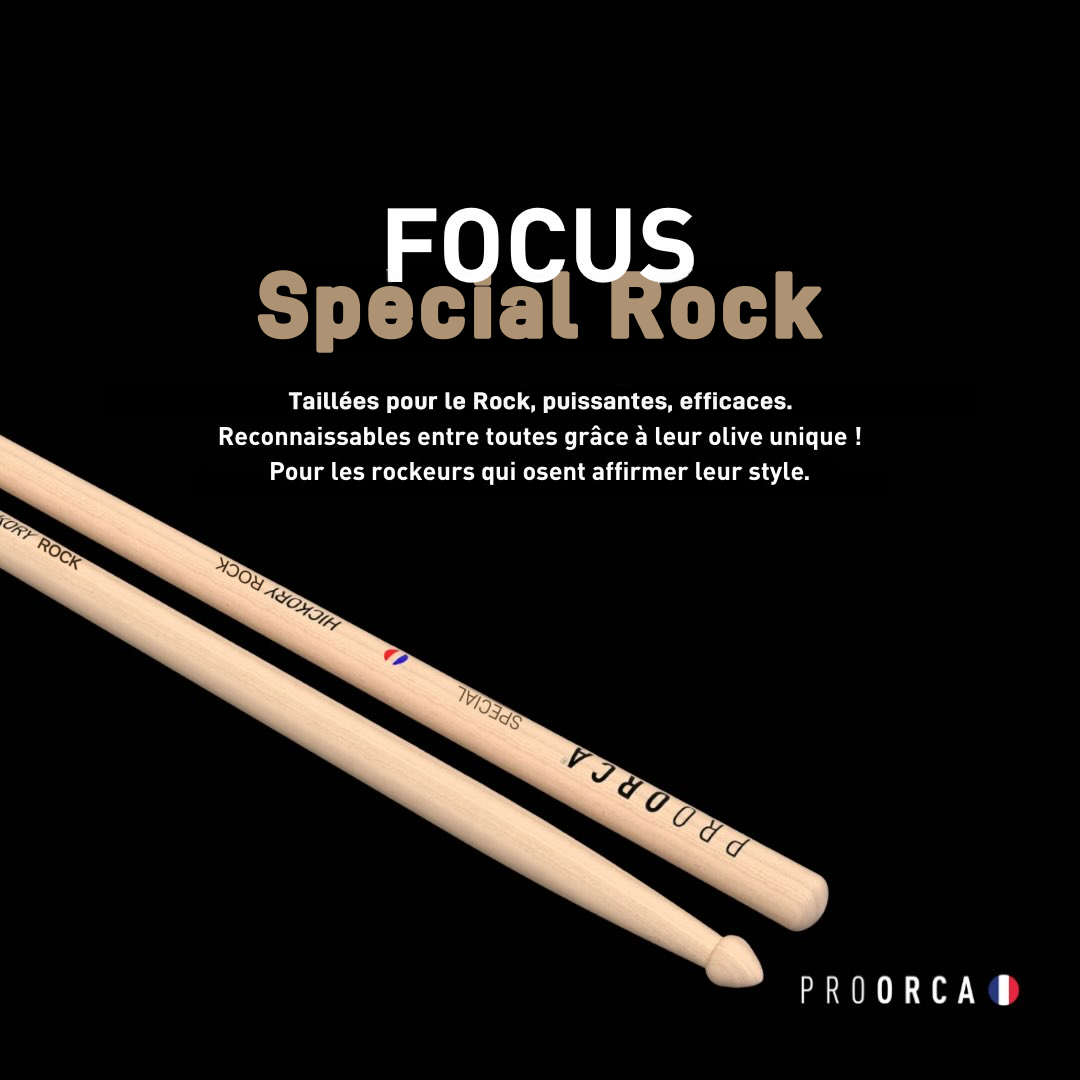 Special Rock - Baguettes de batterie hickory